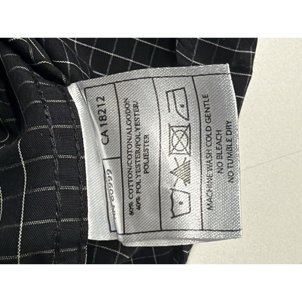 Antigua New Orleans Saints Men's L Long Sleeve Button Down Shirt Black Check - Picture 11 of 12